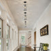 Black Crystal Pendant Lighting Fixture Triple Pack