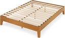 OLB-PWPBBO-12F 12 Inch Deluxe Wood Platform Bed / No Boxspring Needed / Wood Slat Support / Rustic Pine Finish, Full