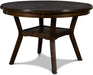 Solid Wood 5-Piece round Dining Set in Cherry Brown