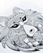 Wolf Coloring Canvas for Adults, Stretched Primed Canvas to Color 8 X 8 Inches