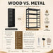 Commercial Grade Steel Bookcase With Adjustable Shelves