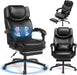Executive Office Chair with Heat Massage, Footrest & Lumbar Support