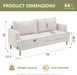 70" Linen Loveseat - Beige