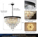 Large Black Crystal Chandelier 30 Inch RoundCrystal