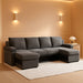 Convertible Sofa Bed With CloudLike Storage Chaise