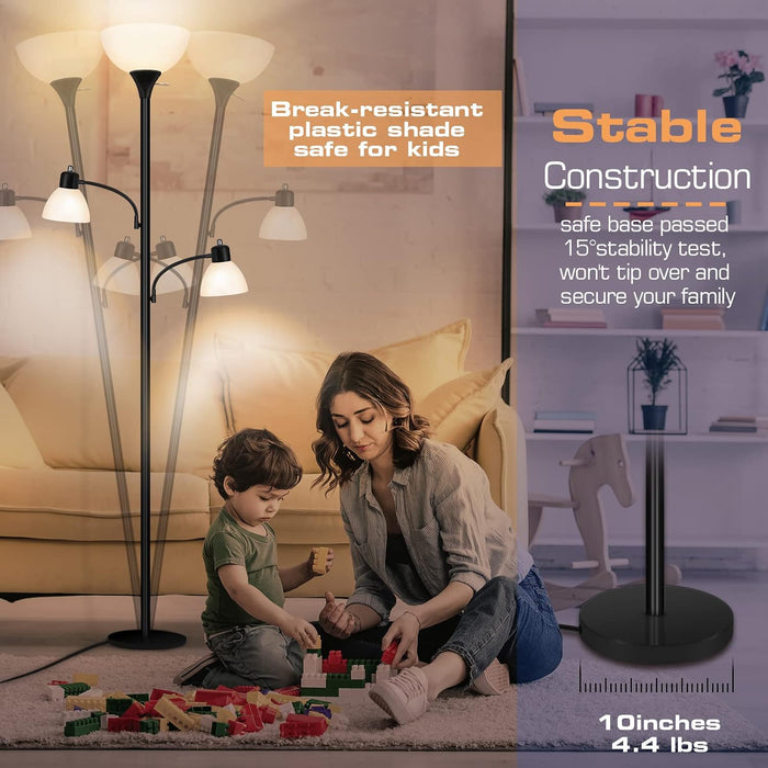 Floor Lamps for Living Room, 72" Tall Torchiere Floor Lamp