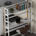 Wooden Twin over Twin Bunk Bed with Desk, Charging Station and LED Lights, Convertible Solid Wood Frame with Ladders and Drawers, Sturdy Wood Bunk Bed for Kids, Space-Saving (Twin over Twin)