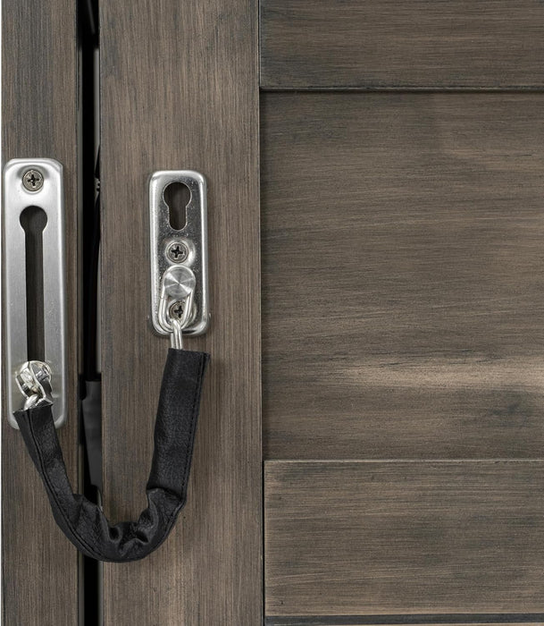 Contemporary SpaceSaving Murphy Bed With LED Brown