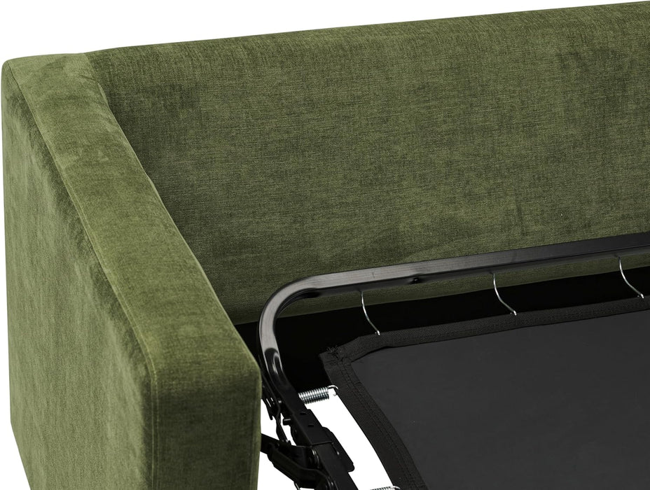 EightyTwoInches Pull Out Sofa Bed With HiddenMattress