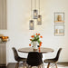 Black Crystal Pendant Lighting Fixture Triple Pack