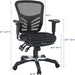 EEI-757-BLK Articulate Ergonomic Mesh Office Chair in Black