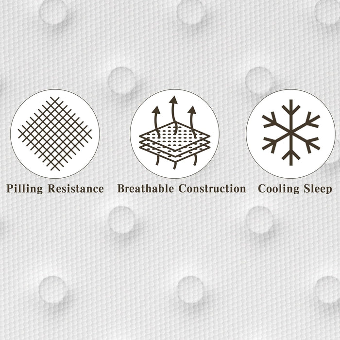 Queen Mattress, 12 Inch Queen Size Bed Mattress in a Box with Memory Foam and Pocket Spring for Medium Firm Feel, Fiberglass Free, Motion Isolation, Certipur-Us