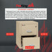 Fireproof Vertical File Cabinet (2 Letter Sized Drawers, Impact Resistant, Water Resistant), 27.75" H X 17.75" W X 25.06" D, Parchment