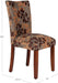 Home Decor | K1136-F975 | Classic Upholstered Parsons Dining Chair | Single Accent Dining Chair, Brown Woven