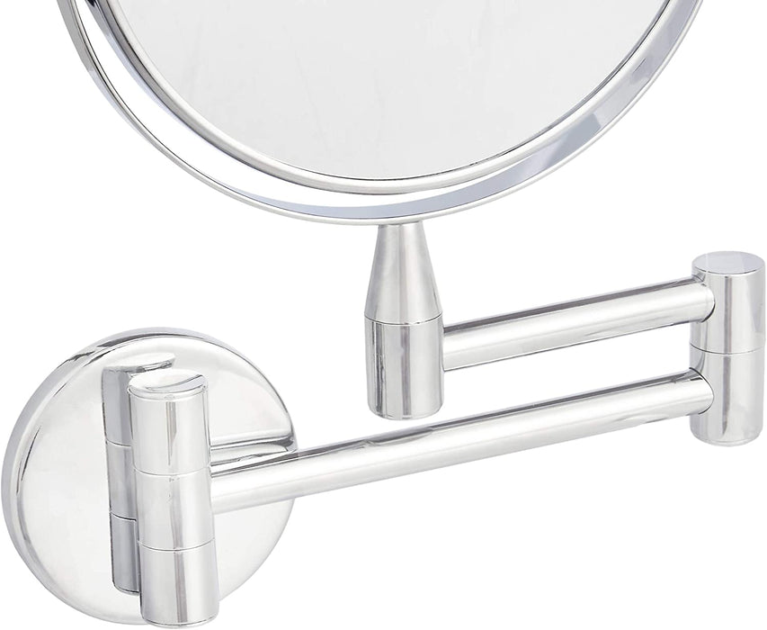 Wall Mounted Mirror 1X 5X Magnification PolishedChrome