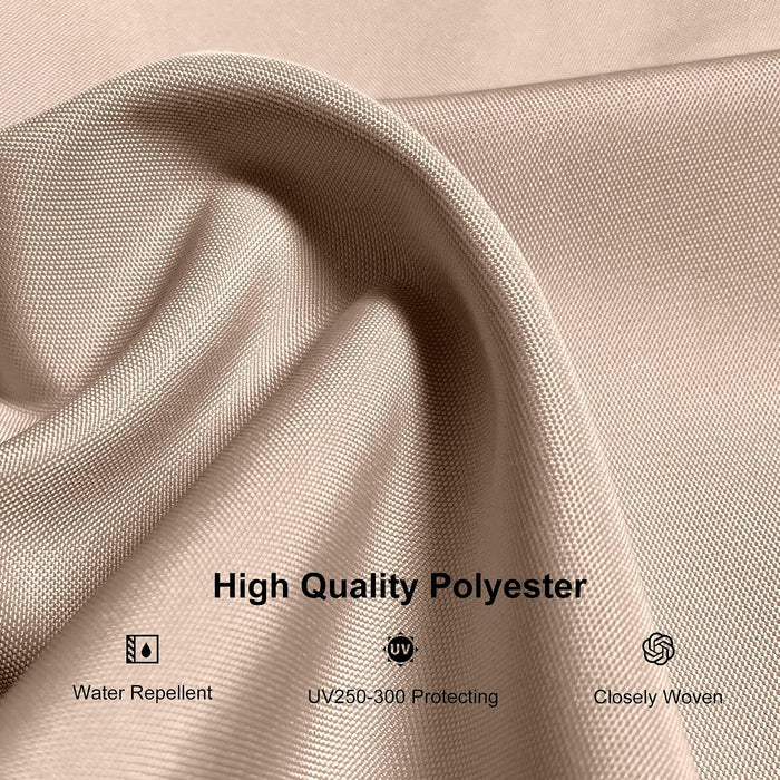 Outdoor Cantilever Umbrella Cover Easy Setup S Size Beige