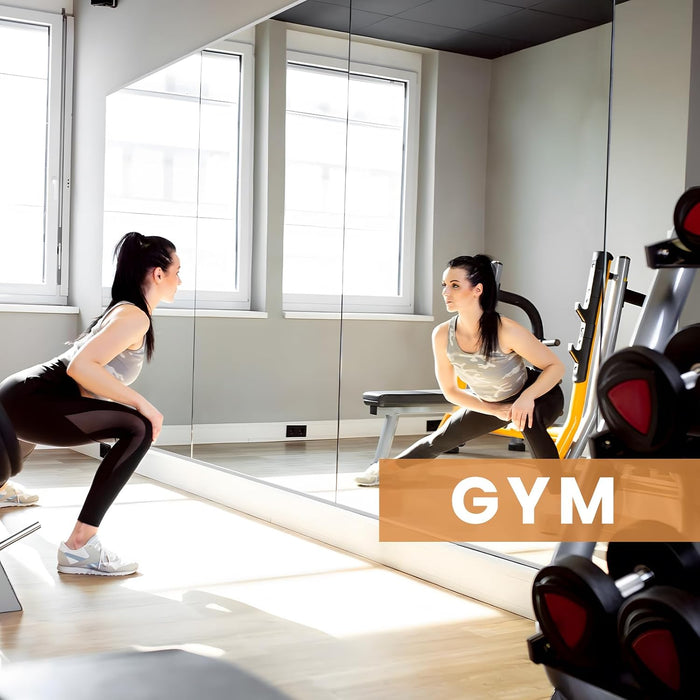 56 X 16 in Home Gym Mirrors, Frameless, 3-Pack