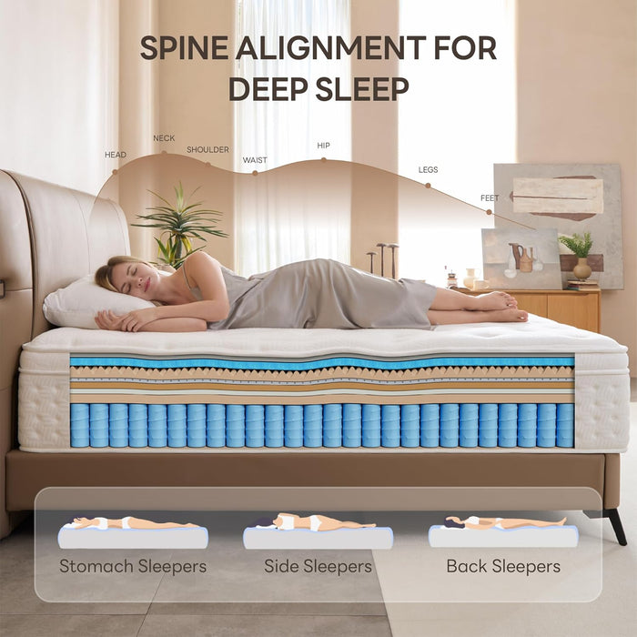 10-Inch Full Hybrid Mattress Gel-Infused Memory Foam