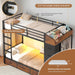 Black Industrial TwinOverTwin HeavyDuty Bunk Bed Outlets