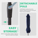 7.5 Ft Outdoor Patio Umbrella, Table Umbrella, Navy