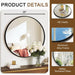 round Bathroom Mirror for over Sink 2 Pack 26" Black Circle Wall Mirror