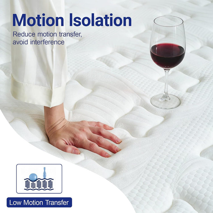 Full Mattress 12 Inch Hybrid Mattress in a Box with Memory Foam