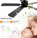 56 Inch Black Ceiling Fans with Lights and Remote/App Control, DC Reversible Motor, Noiseless, Dimmable, 6 Speeds Low Profile Modern Ceiling Fan for Livingroom, Indoor/Outdoor Use