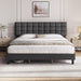 King Size Upholstered Tufted Bed Frame with Headboard