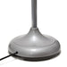 LF2006-SBG 67" Contemporary Multi Head Medusa 5 Light Adjustable Gooseneck Silver Floor Lamp with Blue, White, Gray Shades for Kids Bedroom Playroom Living Room Office