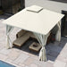 10x10 PatioOutdoor Gazebo Weather Resistant Double Roofs
