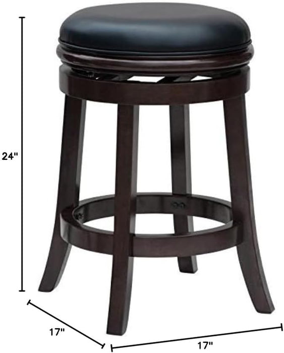 Backless Counter Height Stool, 24-Inch, Cherry