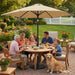 9FT Patio Umbrella with 22Lb Umbrella Base Included, Outdoor Market Umbrella with Push Button Tilt, Crank and Sturdy Ribs, Outdoor Yard Sun Shade W/Stand Heavy Duty