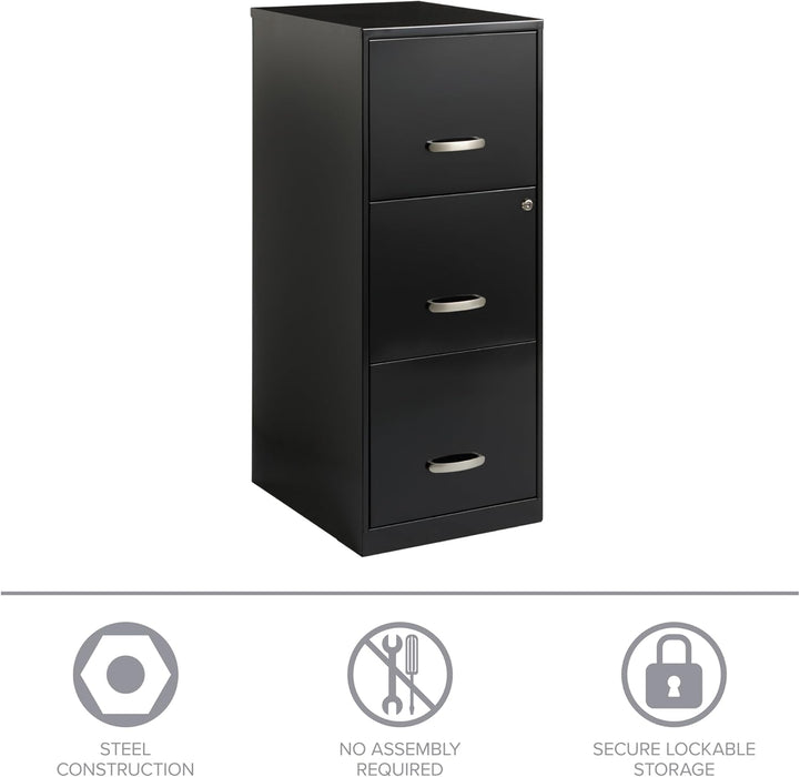 SOHO 18" 3-Drawer Vertical File