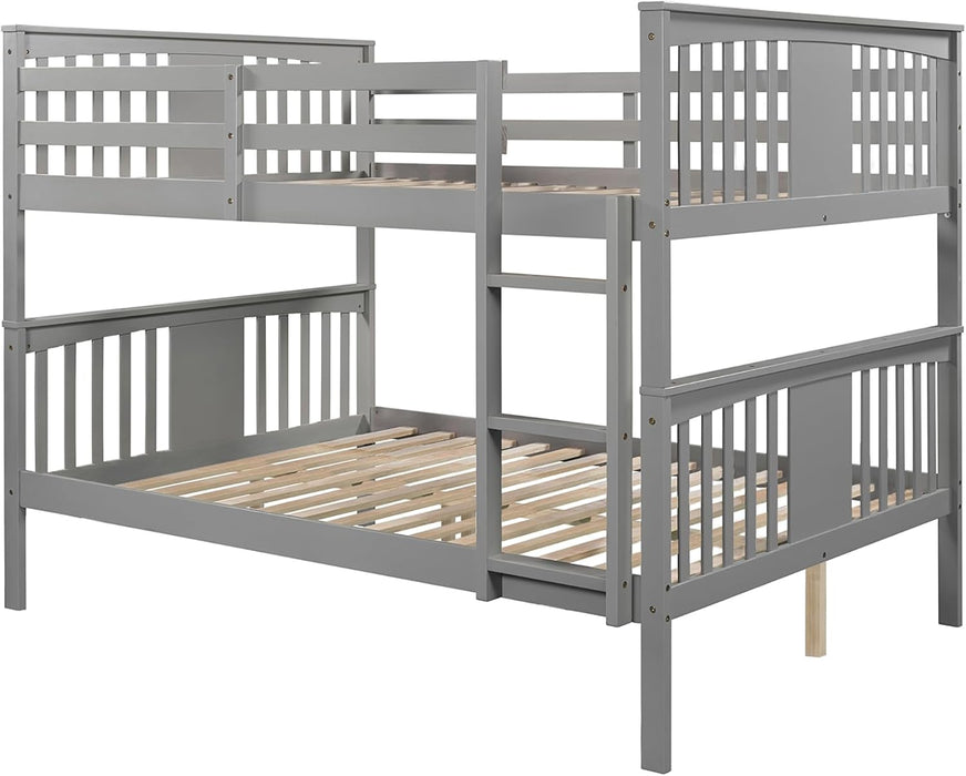 CharcoalGrey Full Over Full Bunk Bed Interchangeable