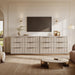 Bedroom Dresser with 6 Deep Wide Large Fluted Drawers for Closet