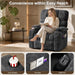 Power Recliner Chair for Adults, Electric Recliner for Living Room, Zero-Gravity Single Reclining Armchair with USB Port, Side Pockets, Cup Holders, Chenille, Dark Gray