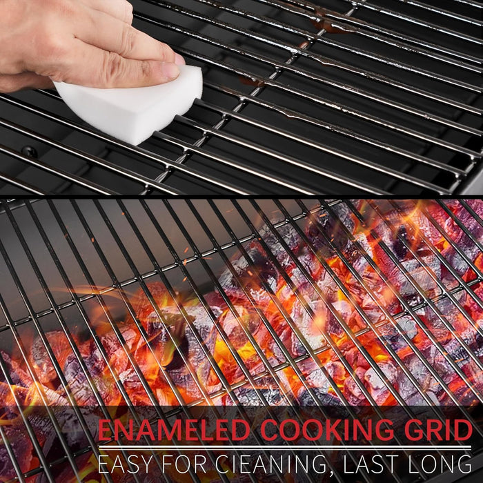 Barrel Charcoal Grill, Large Charcoal Grills with Side Shelf, Outdoor BBQ Grill,Perfect for Backyard Camping, Patio Parties and Picnics