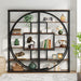 Rustic Brown 70.8-Inch Tall 5-Tier Etagere Bookshelf