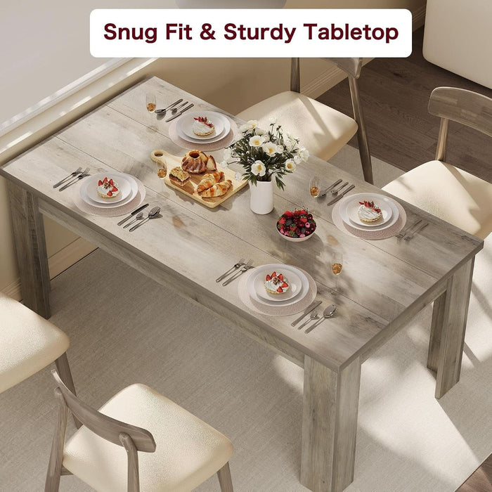 Farmhouse Dining Table, Rustic Rectangle Kitchen Dining Table