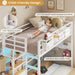 IndustrialGrade TwinOverFull Metal BunkBed Drawers