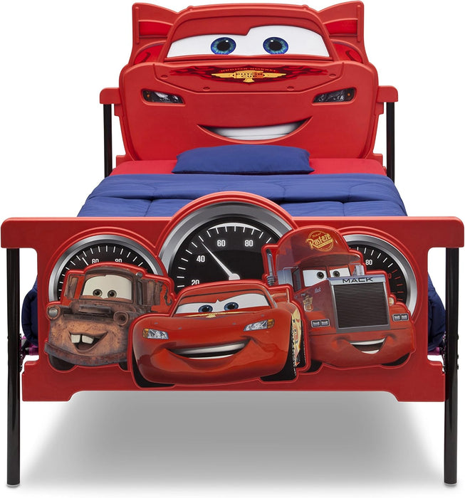 Plastic 3D-Footboard Twin Bed, Disney/Pixar Cars