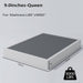 Queen Box Springs 9 Inch Heavy Duty Metal Box Spring Mattress Foundation 3000Lbs Max Weight Capacity/Non-Slip/No Noise/Easy Assembly/Easy Clean Cover