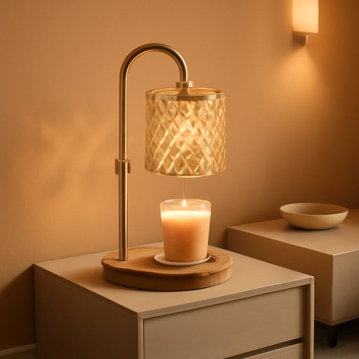 Electric Candle Lamp Warmer with Timer Dimmer Adjustable Height,Gifts for Women and Men,Vintage Home Decor