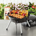 14.5'' Steel Portable Charcoal Grill, Black, New