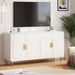 60" Sideboard Buffet Cabinet, Large Credenza Storage Cabinet, White