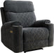 Classic Power Recliner Sofa with Cup Holders and Double Layer Backrest