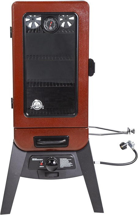 3-Series Gas Vertical Smoker, Red Hammertone - 10773