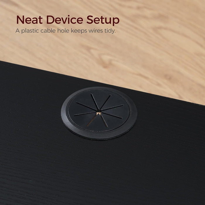 Floating TV Stand with Power Outlet, Wall-Mounted TV Shelf with X-Shaped Frame, Floating Entertainment Center with Storage, for Living Room, Bedroom, Black TVBK301E01