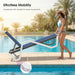 Lounge Chair Outdoor Set of 2 W/Armrest for Poolside Navy Blue