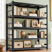 Metal Book Shelf Adjustable Heavy Duty Bookshelf with Tool-Free Assembly